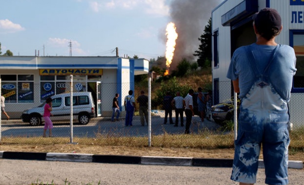 Пламна газстанция в Пловдив