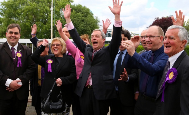 UKIP спечели изборите за Европейски парламент във Великобритания