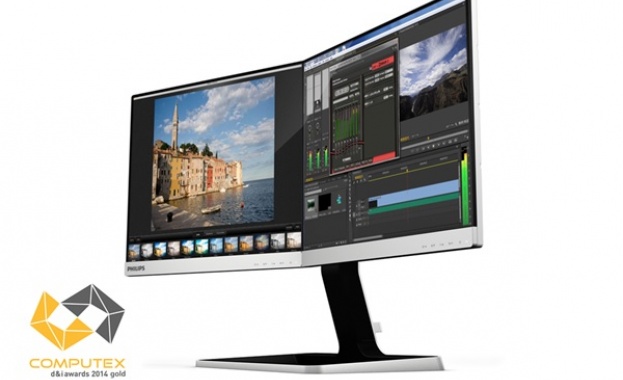 Монитор на Philips спечели наградата 2014 COMPUTEX d&i Gold Award