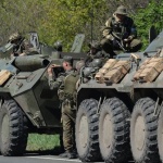 Украински БТРи навлязоха на руска територия 