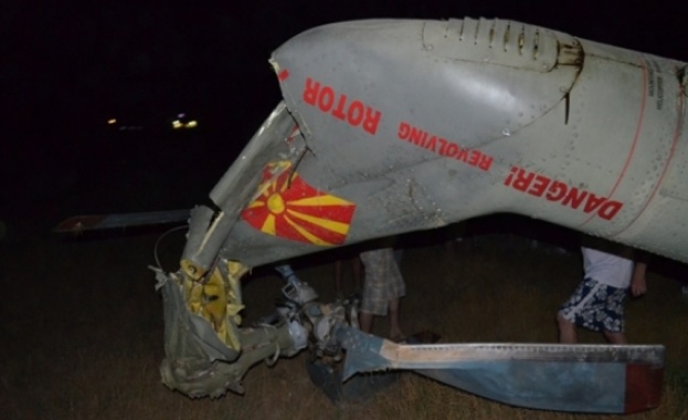 Полицейски хеликоптер се разби край Струмица