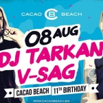 8-часово парти на 8 август за 11-ия рожден ден на CACAO BEACH 