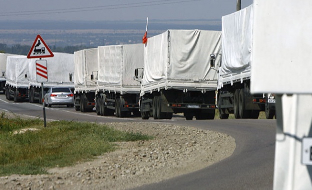 Първите камиони от руския хуманитарен конвой пристигнаха в Луганск 