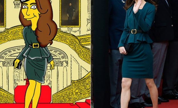 Кейт Мидълтън стана герой в "Семейство Симпсън"