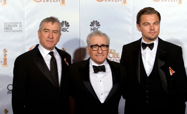 Скорсезе събира на едно място Де Ниро, Лео ди Каприо и Брад Пит