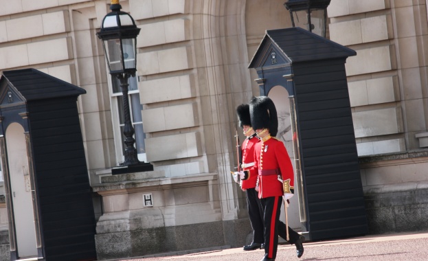 Гвардеец се разтанцува пред Бъкингамския дворец (видео)