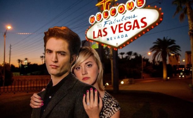 Вманиачена фенка се омъжи за картонено копие на Робърт Патинсън