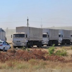 Първите камиони от конвоя с хуманитарна помощ  се връщат към Русия 
