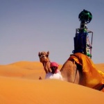 Google събира изображения за Street View с камила