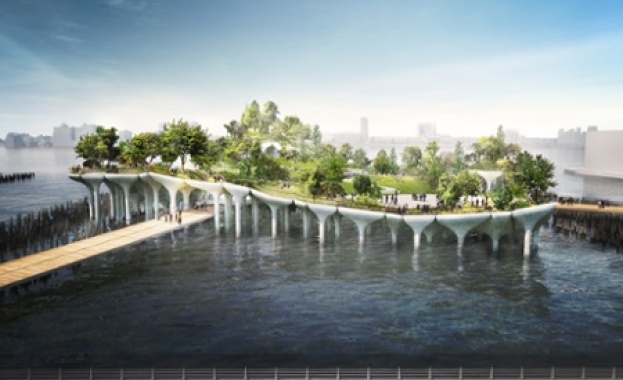 Британски архитект прави остров на кокили в Ню Йорк 