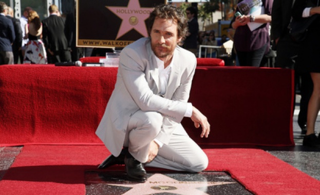 Матю Макконъхи се сдоби със звезда на Алеята на славата