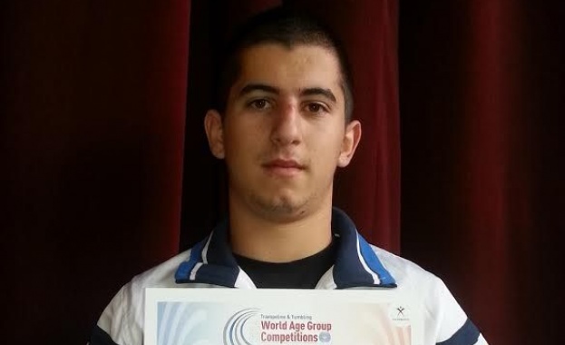 Спортният талант на „Еврофутбол" Йонко Дончев стана пети на Световното първенство по скокове на батут