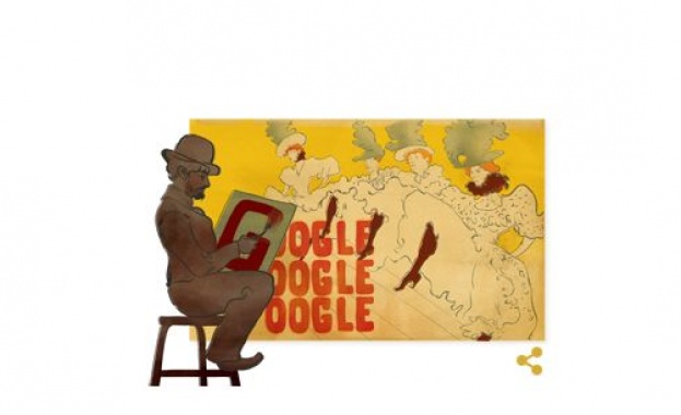 Google отбелязва 150 години от рождението на Анри дьо Тулуз-Лотрек