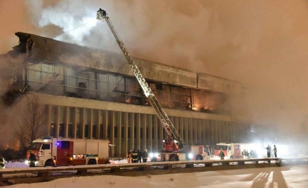 Пожар изпепели библиотеката на Института за обществени науки в Москва