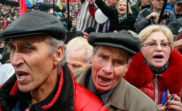 В Киев протестираха срещу ЕС