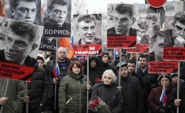Траурното шествие в памет на Борис Немцов в Москва завърши