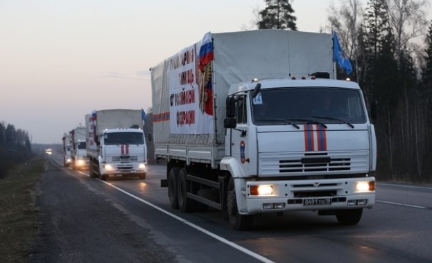24-тата колона с руска хуманитарна помощ потегли към Донбас