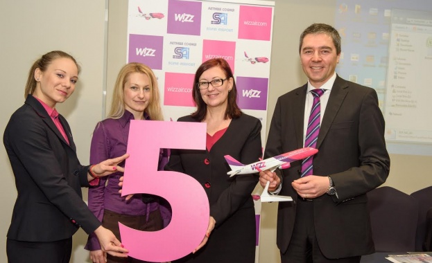 5-тия самолет на Wizz Air пристига по-рано в София 