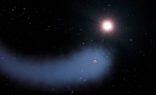 Откриха планета с опашка като на комета
