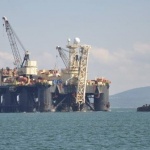Castoro 6 се подготвя за полагане на тръбите за „Турски поток” 