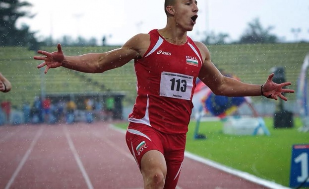 Спортният талант Петър Пеев е балкански шампион на 100 метра