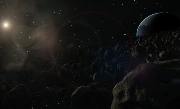 Откриха млада звезда с каменен пръстен 