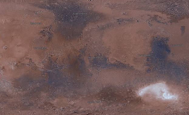 НАСА пусна интерактивна карта на Марс