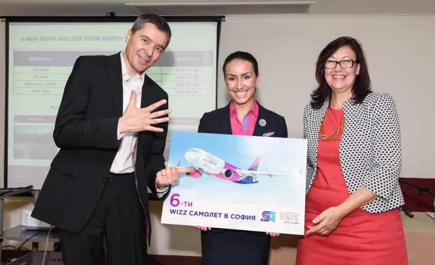 Wizz Air продължава разрастването си в България