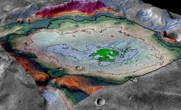 Откриха следи от древно езеро на Марс 