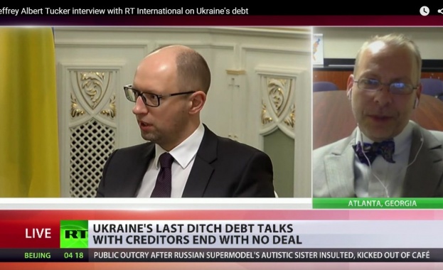 Дж. Такър: Украйна рискува никога да не изплати държавния си дълг (видео)