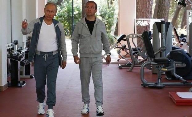 Путин и Медведев проведоха съвместна фитнес тренировка в Сочи