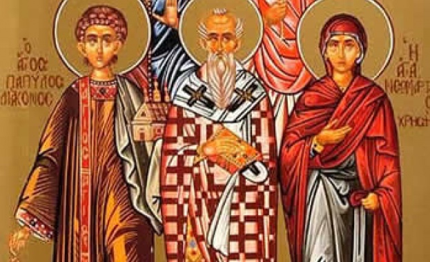 Свети мъченици Карп и Папила. Мъченик Флорентий. Мъченик Вениамин дякон