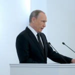 Путин започна посланието си към Федералното събрание с минута мълчание в памет на загиналите в Сирия руски военни 
