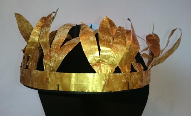 НИМ показва оригинален царски златен тракийски венец от I век пр.н.е.