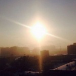 Тройно слънце се появи над Новосибирск