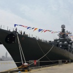 Крайцерът „Варяг” сменя флагмана „Москва” край сирийския бряг 