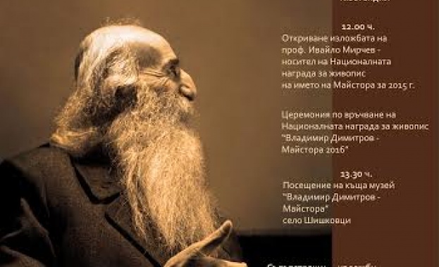 Художествена галерия „Владимир Димитров - Майстора" връчва Националната награда за живопис 