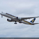 Първият A350 XWB на Singapore Airlines поема към небето 
