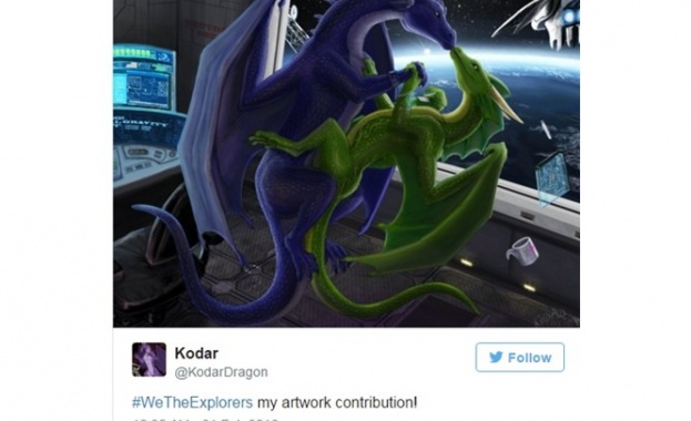 Всеки може да изпрати послание в Космоса с #We The Explorers