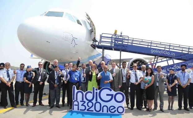 IndiGo A320neo се представи на откриването на деня на индийската авиация 