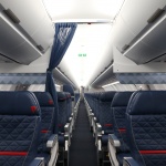 Delta става първият оператор на A320, предлагащ повече пространство над главата