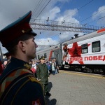 Пет хиляди души посрещнаха агитационния влак „Армия на Победата“ в Чита