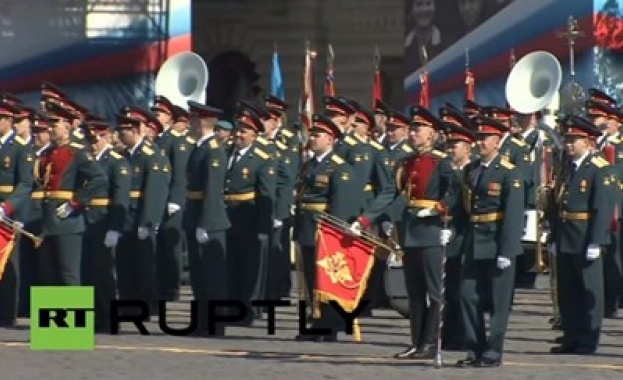 10 хиляди военни репетираха за парада на 9 май в Москва (видео)