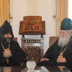 Патриарх Неофит прие първия архиерей на Арменската епархия в България И. Бохосян