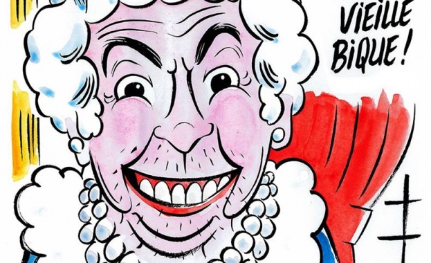 ''Шарли ебдо'' се подигра с Кралицата заради ''Брекзит''  
