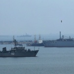 Черноморският флот на Русия с бойни учения в Средиземно море