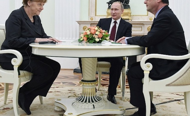 Путин обърна внимание на Меркел и Оланд на провокацията на Киев в Крим