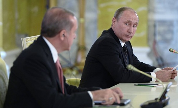 Путин и Ердоган обсъдиха по телефона ситуацията в Сирия и двустранните отношения