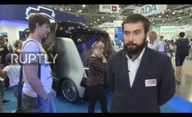 В Москва показаха прототип на електрически безпилотен микробус