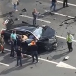 Тежък инцидент с лимузината на Путин (видео)